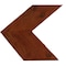 Ekena Millwork 13 3/4"W x 12"H x 3/4"D Vintage Farmhouse 5 1/2" Chevron, Barnwood Decor Collection, Salvage Red DECR13X12X075CHVRD - alternate 3